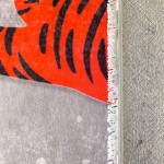 DumDekorace Koberec do dětského pokoje - šedý s tygrem Šířka: 120 cm | Délka: 180 cm