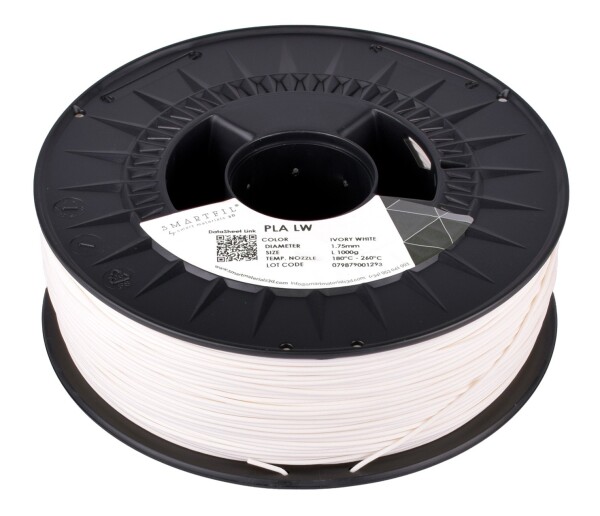 PLA LW filament bílý 1,75 mm Smartfil 1 kg