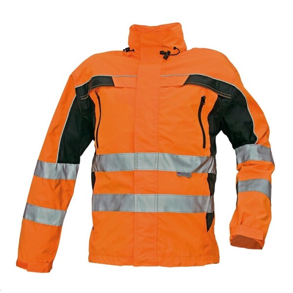 CRV Cerva Bunda Hi-Vis TICINO integrovaná kapuce voděodolné zipy oranžová DOPRODEJ 2XL - oranžová