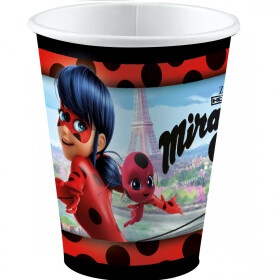 Papírové kelímky 250ml 8ks Miraculous - Ladybug - Amscan