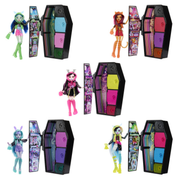 Monster High Skulltimate Secrets panenka neon