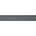 MEXEN/S - Rivel koupelnová skříňka pod umyvadlo 160 cm s deskou, 1 šuplík, reliéf , grafit mat 91A20-16023-1-BFC66