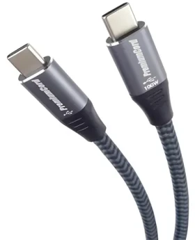 Cable USB-C kabel černý / Kabel / 240 W / 480 Mbps / bavlněný oplet / 1,5 m (KU31CV15)