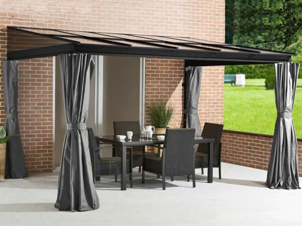 Sojag St. Barth nástěnná pergola 10x12 296x364x240 cm antracit