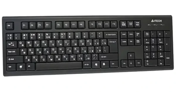 A4tech KR-85 černá / Drátová klávesnice / US / USB (A4TKLA19739)