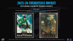 Hokejové karty NHL 2025-26 Upper Deck Credentials Hobby Balíček