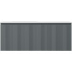 MEXEN/S - Rivel koupelnová skříňka 120 cm s umyvadlem Vela levá, 1S, 1D, reliéf, grafit mat/bílá mat 91A23-12047-3-BBFF66-W23L01