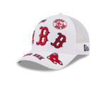 Pánská kšiltovka Boston Red Sox MLB NEW ERA 940MC AF Trucker All Over bílá