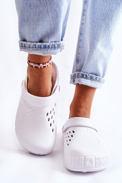 Dámské světlé pantofle Big Star II275003 Bíle 36