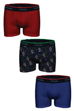 Pánské boxerky John Frank JF3BRS01 3PACK Dle obrázku XL