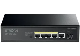 STRONG SW5011POE+ / Switch / 5x GbE RJ-45 / PoE+ 802.3af/at / 1x 1Gb SFP / 12Gbps (SW5011POE+)