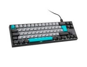 Ducky MIYA Pro Moonlight TKL MX-Blue šedá / Herní klávesnice / podsvícená / mechanická / drátová (USB) / DE (MY69CC2W/LLPn2B1)