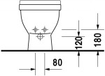 DURAVIT - Starck 3 Stojící bidet s přepadem, s WonderGliss, bílá 22301000001