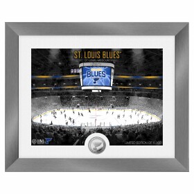 Obraz St. Louis Blues NHL Art Deco Stadium Silver Coin