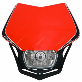 Maska na moto Rtech V-Face červená - uni