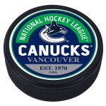 Mustang Puk Vancouver Canucks NHL Block Textured Puck