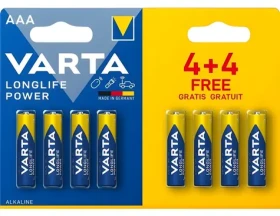 Varta Longlife Power AAA 8 ks (4+4) / Baterie / 1.5V / alkalická (409665,00)