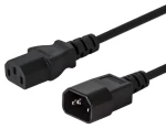 SAVIO CL-99 černá / Napájecí kabel / C14 (M) - C13 (F) / 1.2 m / 10 A (CL-99)