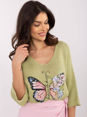 Jumper MI SW 7002.17 pistácie jedna velikost