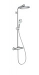 HANSGROHE - Crometta Sprchový set S 240 Showerpipe s termostatem, EcoSmart 9 l/min, chrom 27268000