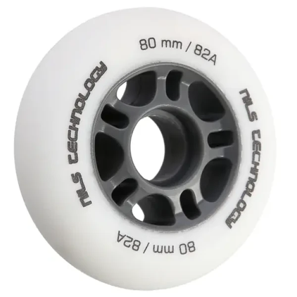 NILS Extreme PU 80x24 82A Matná kolečka bílá 4 ks (5907695543407)