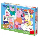 Puzzle 3x55 dílků Peppa pig: Veselé odpoledne