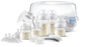 Philips AVENT SCD430/50 / Sada na kojení / Natural Response / manuální odsávačka / sterilizátor do mikrovlnné trouby