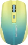 CANYON CNS-CMSW44UA žlutomodrá / optická bezdrátová myš / 800/1200/1600 dpi / 8 tlačítek / BT+2.4GHz / 500mAh (CNS-CMSW44UA)
