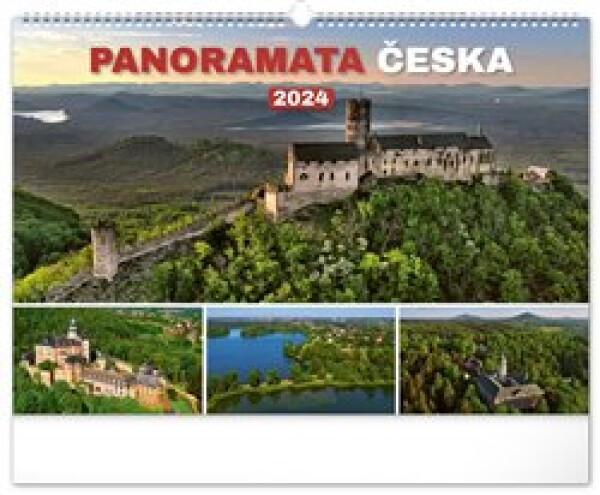 Kalendář 2024 nástěnný: Panoramata Česka, 48 × 33 cm