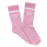 Bella Rose Ponožky Polib M(n)ě velikost S (36-39), růžová barva, textil