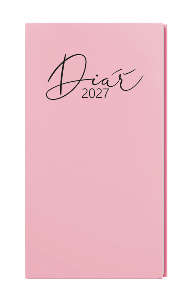 Týdenní diář 2027 Baloušek Jakub Pastel kapesní růžová