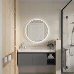 Erga Sofia, kulaté LED zrcadlo 80cm, 1840 lm, 3 barvy světla, ERG-V01-207-8080
