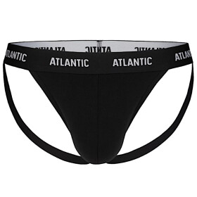 Pánské slipy 1571 Jockstrap black - Atlantic černá XXL