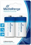 MediaRange Premium alkalické baterie Mono D / 1.5V/ 2ks (MRBAT109)