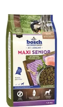 Bosch Maxi Senior drůbež rýže 12,5 kg / Granule pro psy / pro seniory / bez lepku (VAT006470)