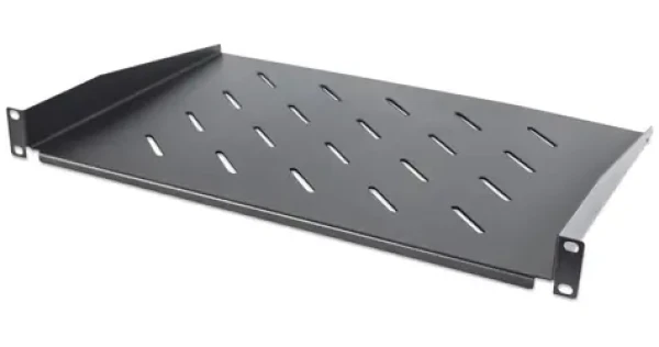 Intellinet Police do 19" racku 350 mm černá / Police / perforovaná / 1U / nosnost 25 kg (714891)