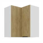 Horní rohová skříňka Cremona 60x60 GN-72 2F (90°) Barva korpusu: Černá, Barva dvířek: Dub Cremona