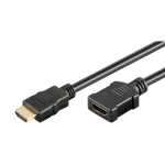 Neutralle HDMI prodlužovací kabel černá / Prodlužovací kabel / HDMI samec - HDMI samice / HDMI 2.0 / 5m