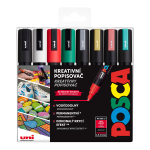 Posca sada popisovačů PC-5M, CHRISTMAS, 1,8 2,5 mm, vánočních barev