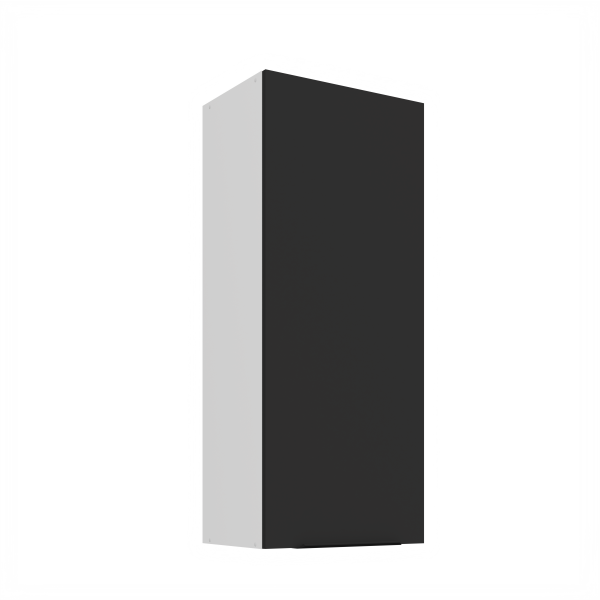 Horní skříňka Aria 45 G-108 1F Barva korpusu: Bílá, Barva dvířek: BL - Black AFM
