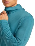 Pánská merino mikina s kapucí ICEBREAKER Mens 260 Quantum IV LS Zip Hood, Topaz velikost: L