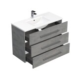 Koupelnová skříňka s umyvadlem SAT Cube Way 100x76,5x46 cm beton mat CUBE461003BEMOD CUBE461003BEMOD