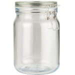 Ib Laursen Skleněná dóza s patentem 1,9 l, čirá barva, sklo