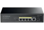 STRONG SW5011POE+ / Switch / 5x GbE RJ-45 / PoE+ 802.3af/at / 1x 1Gb SFP / 12Gbps (SW5011POE+)