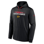 Fanatics Pánská mikina Chicago Blackhawks RINK Performance Pullover Hood Black-Athletic Red Velikost: