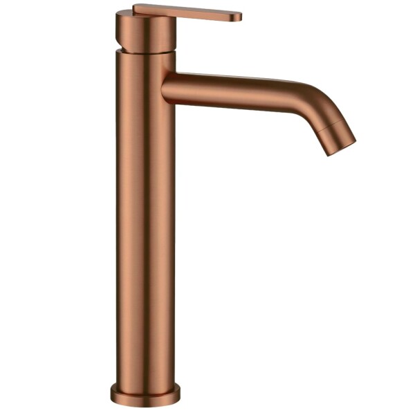 REA - Umyvadlová vysoká baterie Ontario Brush Copper REA-B0971
