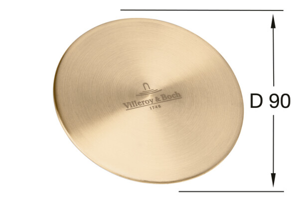 Příslušenství ke dřezům Villeroy & Boch - krytka odpadu 96241503, zlatá 96241503