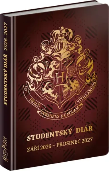 NOTIQUE Studentský diář Harry Potter (září 2026 – prosinec 2027), 9,8 x 14,5 cm (PGD-36962)