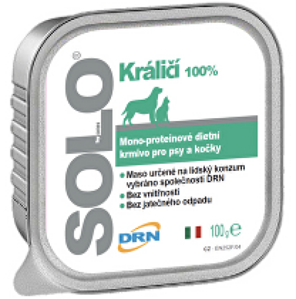 SOLO Coniglio 100% (králík) vanička 100g