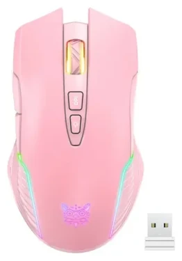ONIKUMA CW905 růžová / Herní myš / bezdrátová / RGB / 7 tlačítek / 6400 DPI (CW905 2.4G pink)